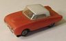 Atlas T-bird HO slotcar in red with white roof