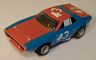 AFX Plymouth Roadrunner in blue with red, and white #43